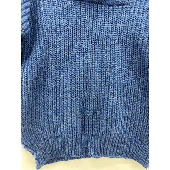 Vintage Carbery Ireland 100% Pure New Wool Sweater Navy Pullover Knit‎ - Picture 8 of 15